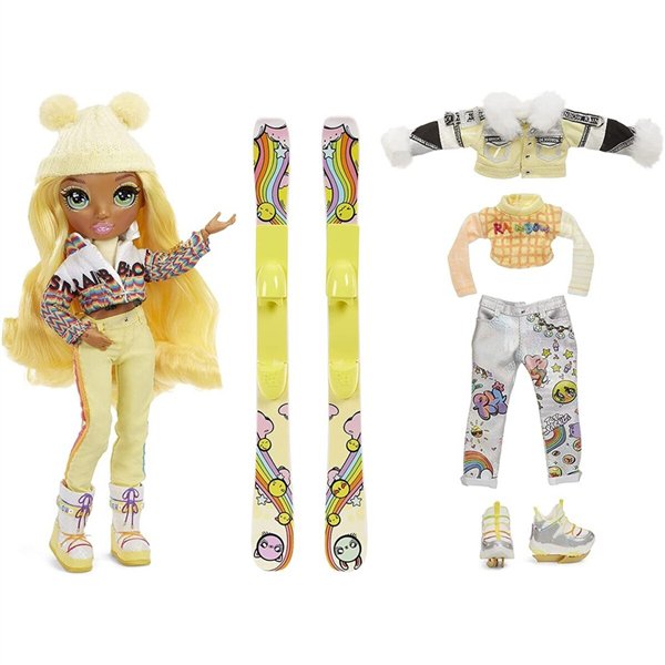 Кукла Rainbow High   Winter Break Fashion Doll-Sunny Madison Yellow 28см купить,NaN