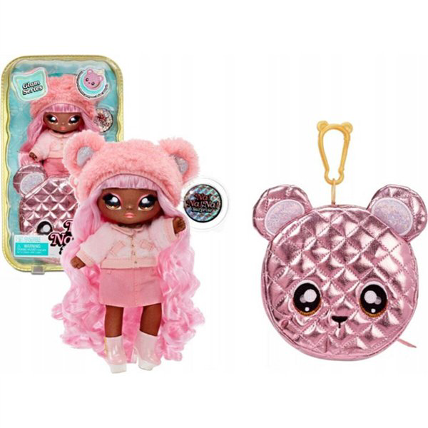 Кукла MGA Entertainment Na! Na! Na! Cюрприз Помпон 2в1 Glam Metallic Cali Grizzly купить,NaN