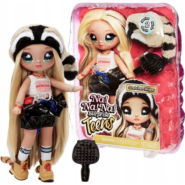 Кукла MGA Entertainment Na! Na! Na! Cюрприз Помпон Teens Gretchen Stripes купить,NaN