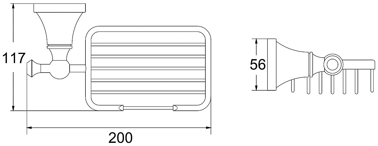 KABINKA.KZ мыльница RG1904E 1 шт, латунь
