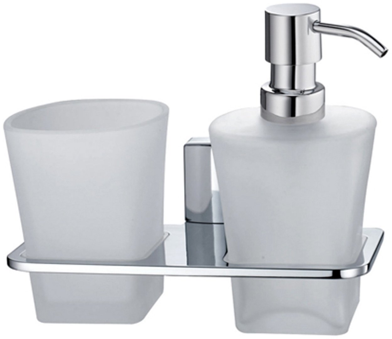 WasserKRAFT стакан Leine К-5089 1 шт, металл, стекло