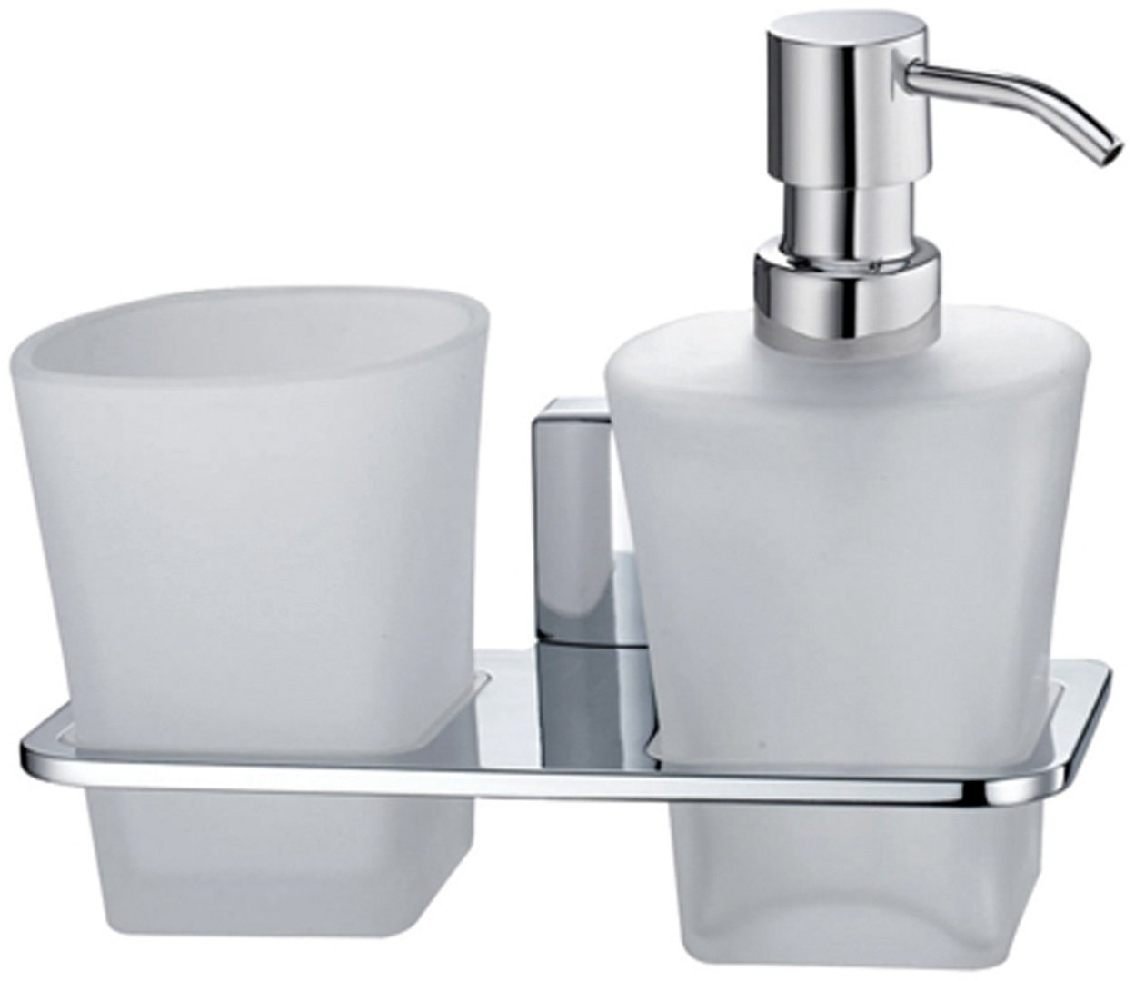 WasserKRAFT стакан Leine К-5089 1 шт, металл, стекло