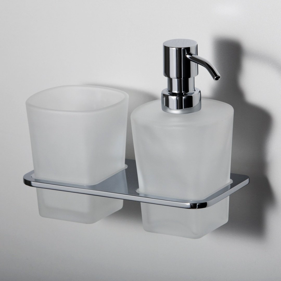 WasserKRAFT стакан Leine К-5089 1 шт, металл, стекло купить,NaN
