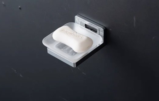KABINKA.KZ мыльница G30802 1 шт, стекло, нержавеющая сталь