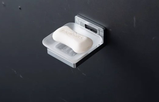 KABINKA.KZ мыльница G30802 1 шт, стекло, нержавеющая сталь купить,NaN