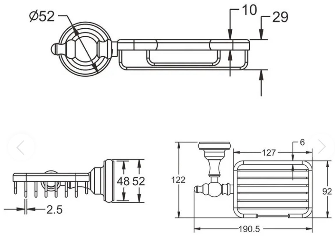 KABINKA.KZ мыльница kabinka 1 шт, латунь