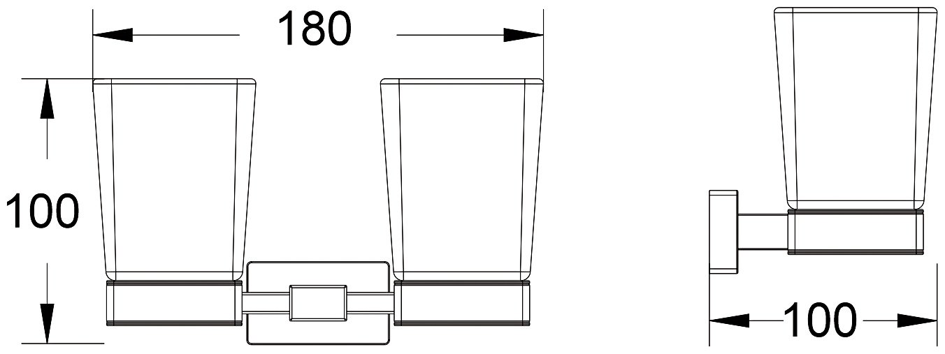 KABINKA.KZ стакан KABINKA.KZ 1 шт, стекло, латунь