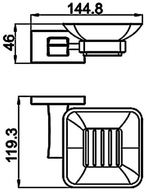 Gappo мыльница G0702-6 1 шт, металл, стекло купить,NaN