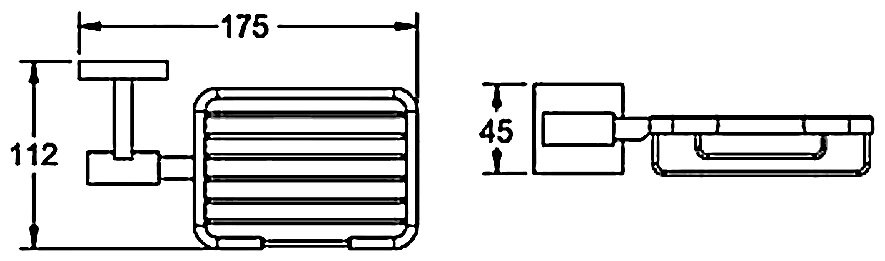 KABINKA.KZ мыльница RG3004H 1 шт, металл купить,NaN