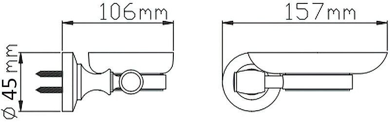 Potato мыльница P1802BL 1 шт, металл, стекло купить,5990