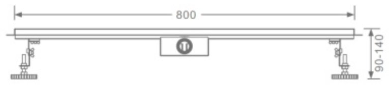 Raglo трап R652.80.06 (7х80 см) купить,NaN