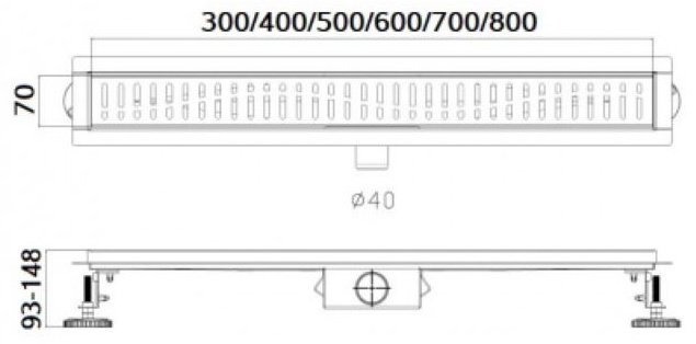 Haiba трап HB93700 (7 х 70 см)