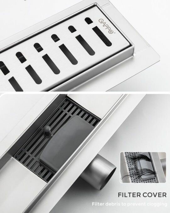 Gappo трап G86007-3 (7х60 см)