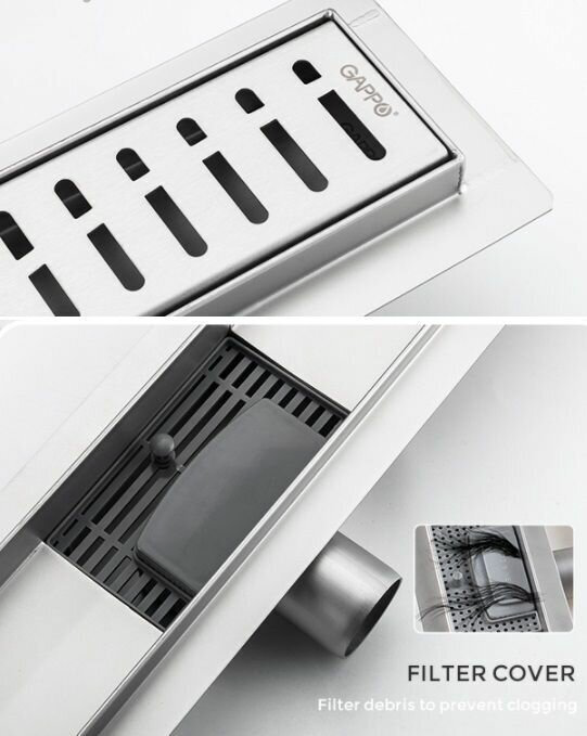 Gappo трап G86007-3 (7х60 см) купить,32700