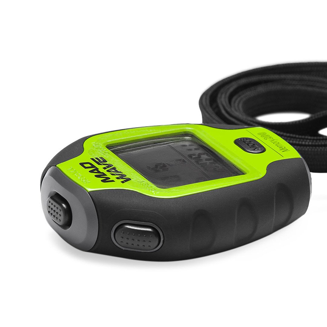 Секундомер Madwave Stopwatch green черно-зеленый