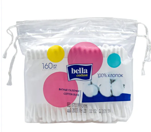Ватные палочки Bella Cotton 160шт купить,NaN