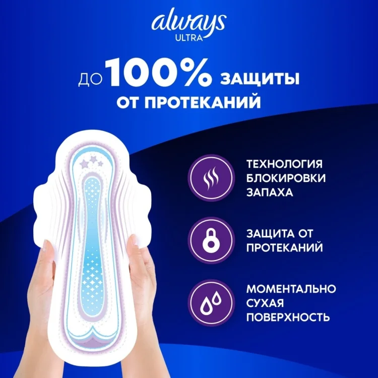 Прокладки Always Ultra Night Extra 6шт купить,NaN