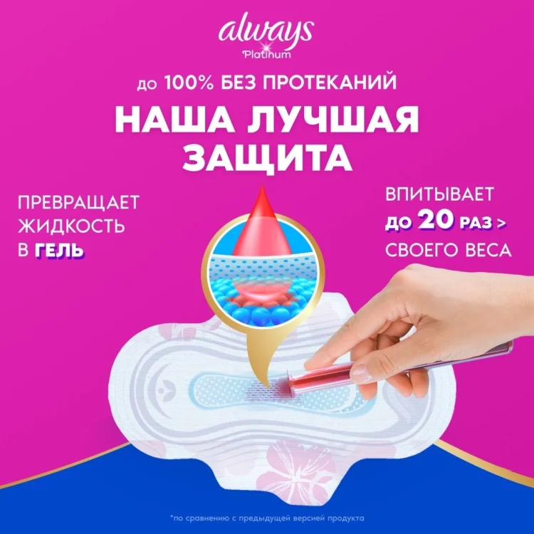 Прокладки Always Platinum Ultra Super Plus 7шт купить,NaN
