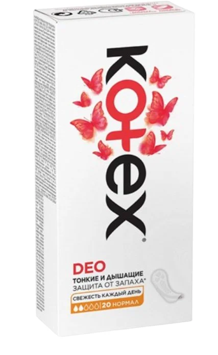 Прокладки ежедневные Kotex Deo нормал 20шт купить,NaN