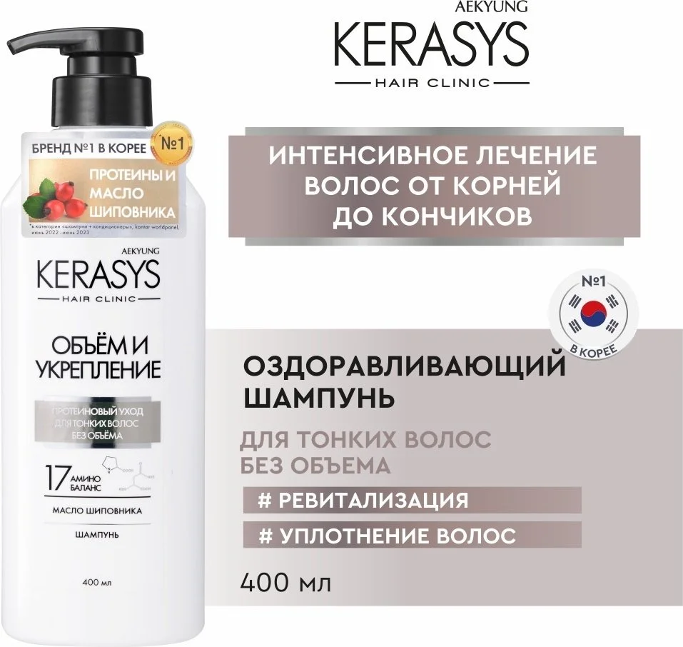Шампунь Kerasys Revitalizing 400мл купить,NaN