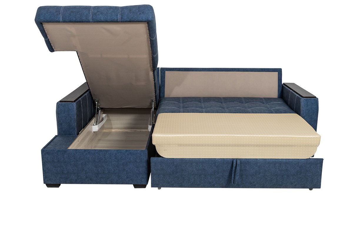 Диван угловой левый АСМ ПФ Варшава триумф2 кат3 класс 21 синий  купить,NaN