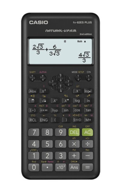 Калькулятор Casio FX-82ESPLUS-2-WETD черный