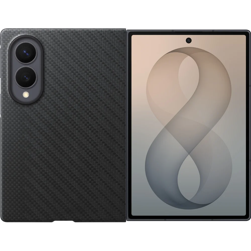 Чехол для смартфона Samsung Fold 8 Carbon Magnet Case EF-KF971SBEGRU Black  купить,NaN