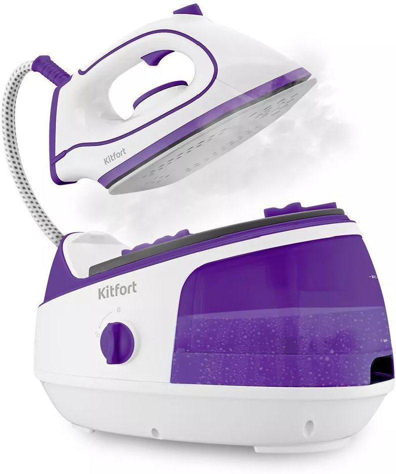 Парогенератор Kitfort KT-9120-1 бело-фиолетовый купить,NaN
