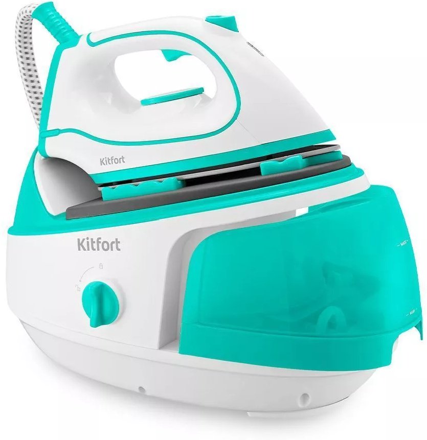 Парогенератор Kitfort KT-9120-3 бело-бирюзовый - ForteMarket Парогенератор Kitfort KT-9120-3 бело-бирюзовый купить,0