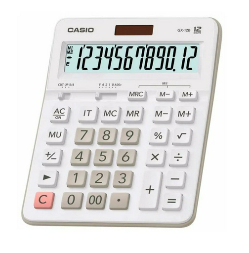 Калькулятор Casio MX-12B-WE-W-EC белый