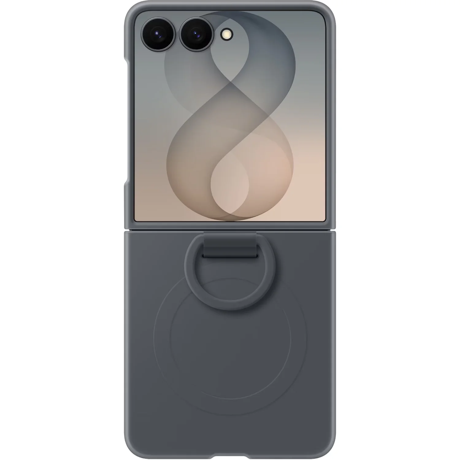 Чехол для смартфона Samsung Flip 8 Silicone Magnet Case  EF-EF776CBEGRU Black