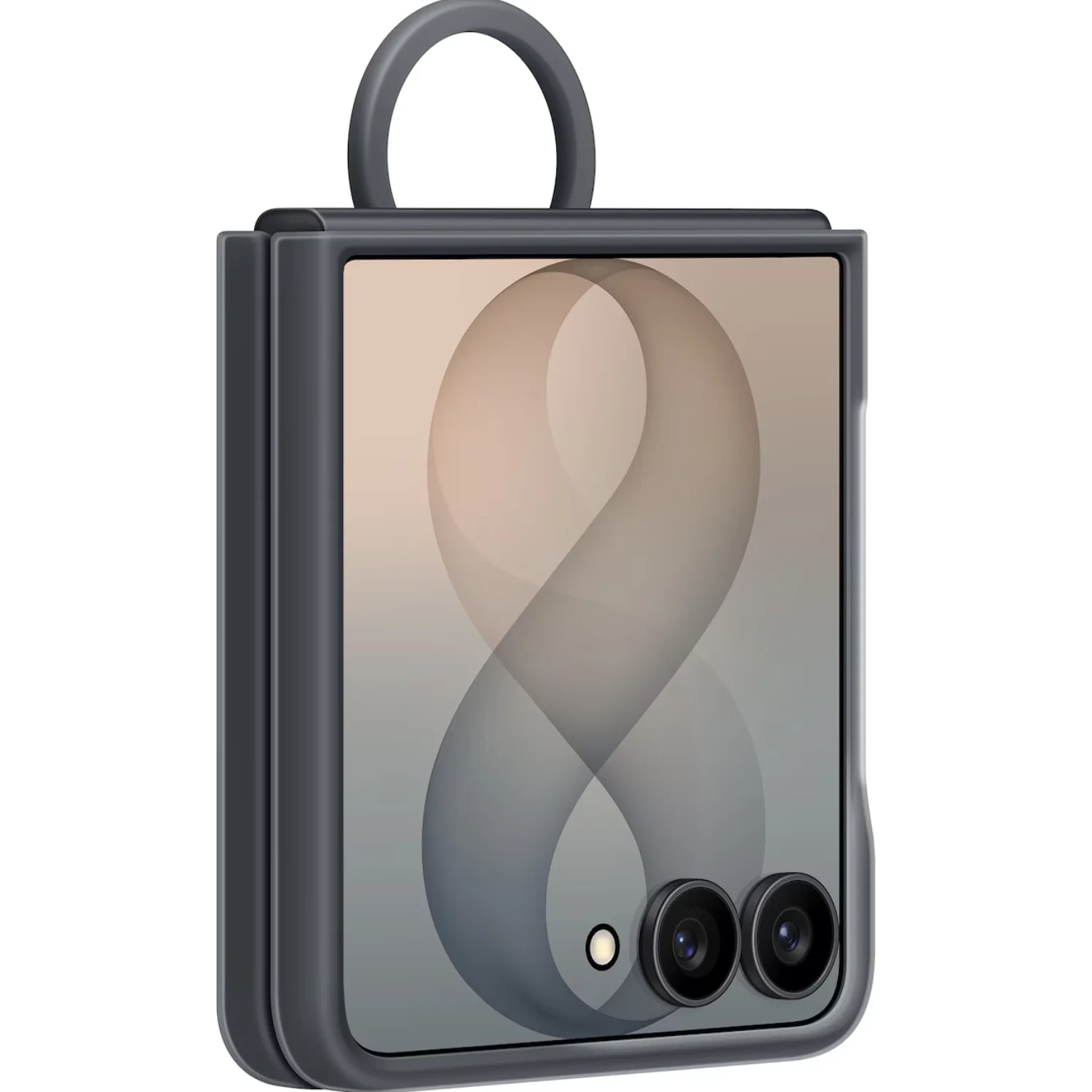 Чехол для смартфона Samsung Flip 8 Silicone Magnet Case  EF-EF776CBEGRU Black