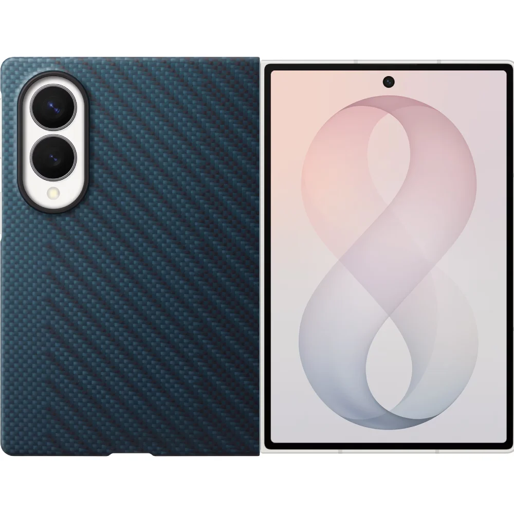 Чехол для смартфона Samsung Fold 8 Carbon Magnet Case EF-KF971SNEGRU Blue 