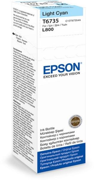 Чернила Epson T6735 C13T67354A светло-голубые