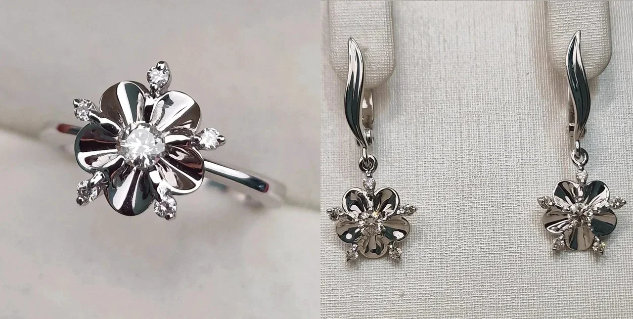 Комплект Deimantas 113669473 16р 0,188ct 0,41ct. купить,NaN