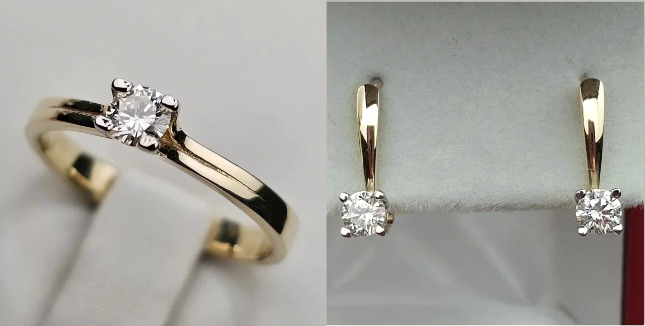 Комплект Deimantas 113669514 15,5р 0,153ct 0,36ct. купить,NaN