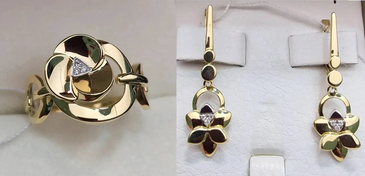 Комплект Deimantas 113689890 18,5р 0,02ct 0,03ct. купить,NaN