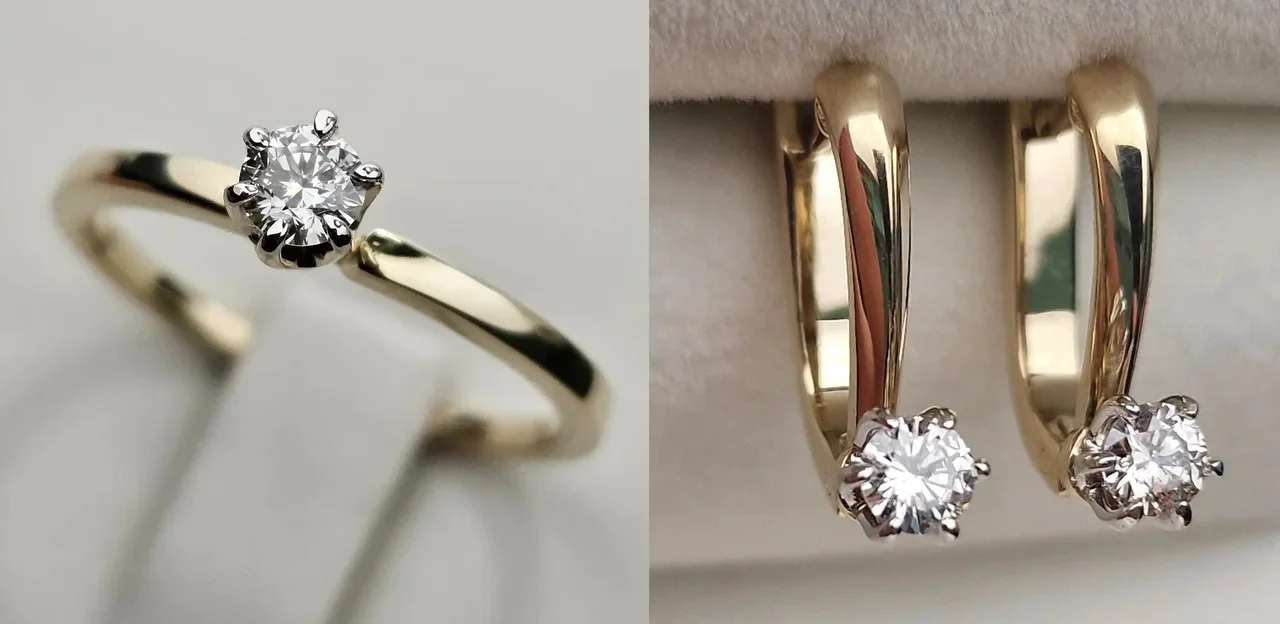 Комплект Deimantas 113690574 17,5р 0,154ct 0,30ct. купить,NaN