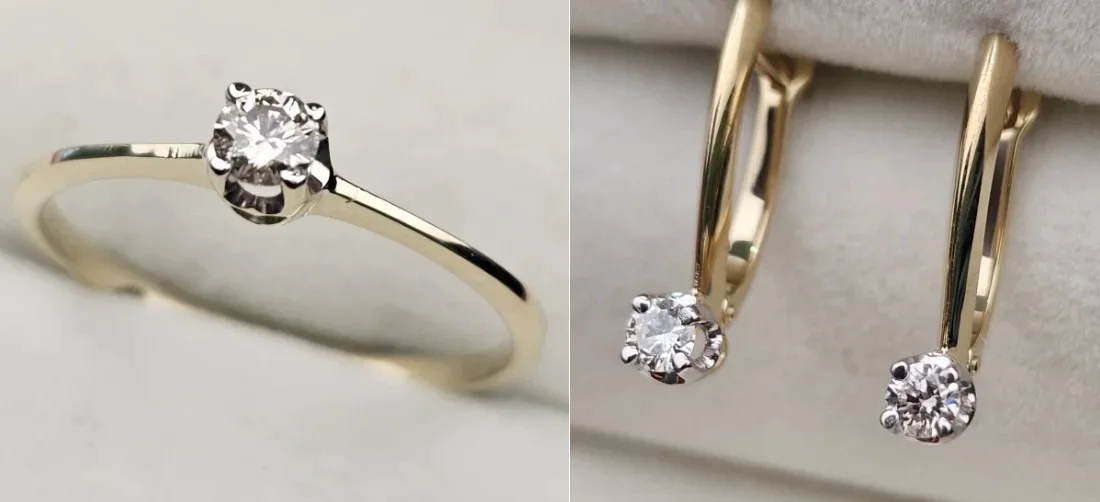 Комплект Deimantas 113697926 16,5р 0,16ct 0,30ct. купить,NaN