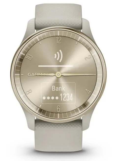 Смарт-часы Garmin Vivomove Trend Cream Gold 010-02665-02 золотистый бежевый