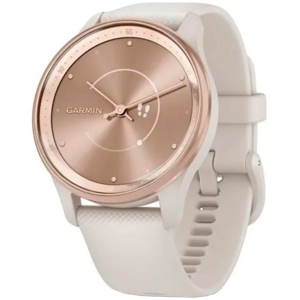 Смарт-часы Garmin Vivomove Trend White Cream 010-02665-01 розовый кремовый