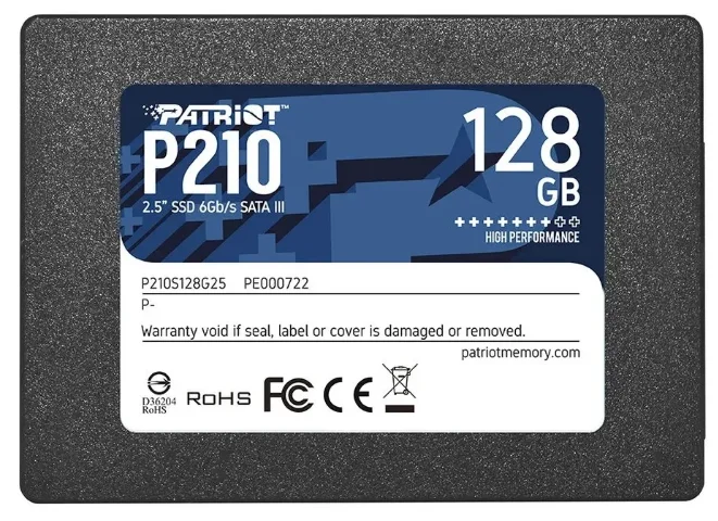 SSD накопитель Patriot Memory P210 128GB P210S128G25 купить,NaN