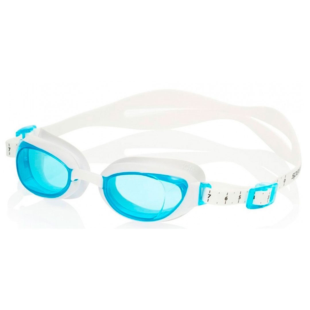 Очки для плавания Speedo Aquapure white blue бело-голубые купить,NaN