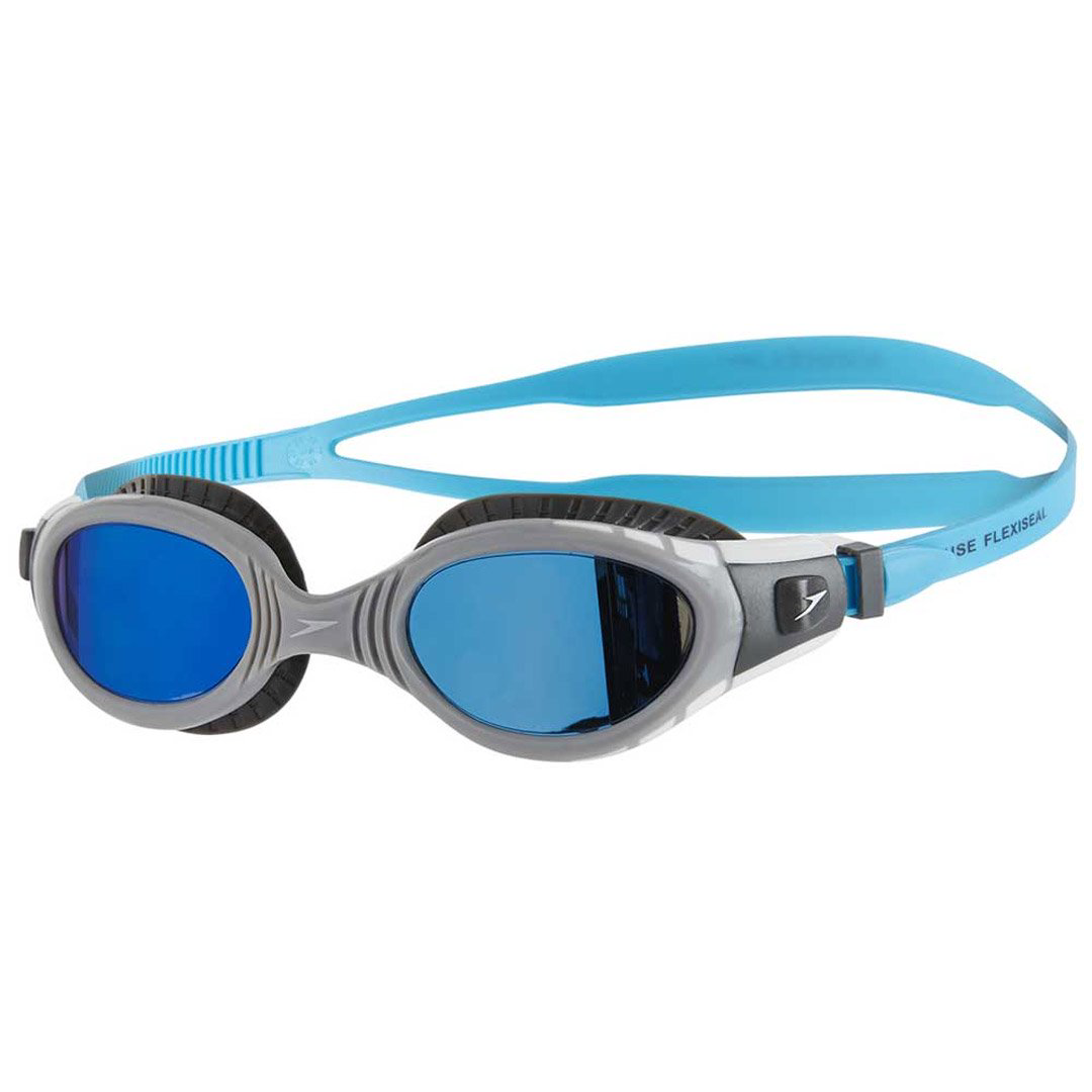 Очки для плавания Speedo Futura Biofuse grey blue синие купить,NaN