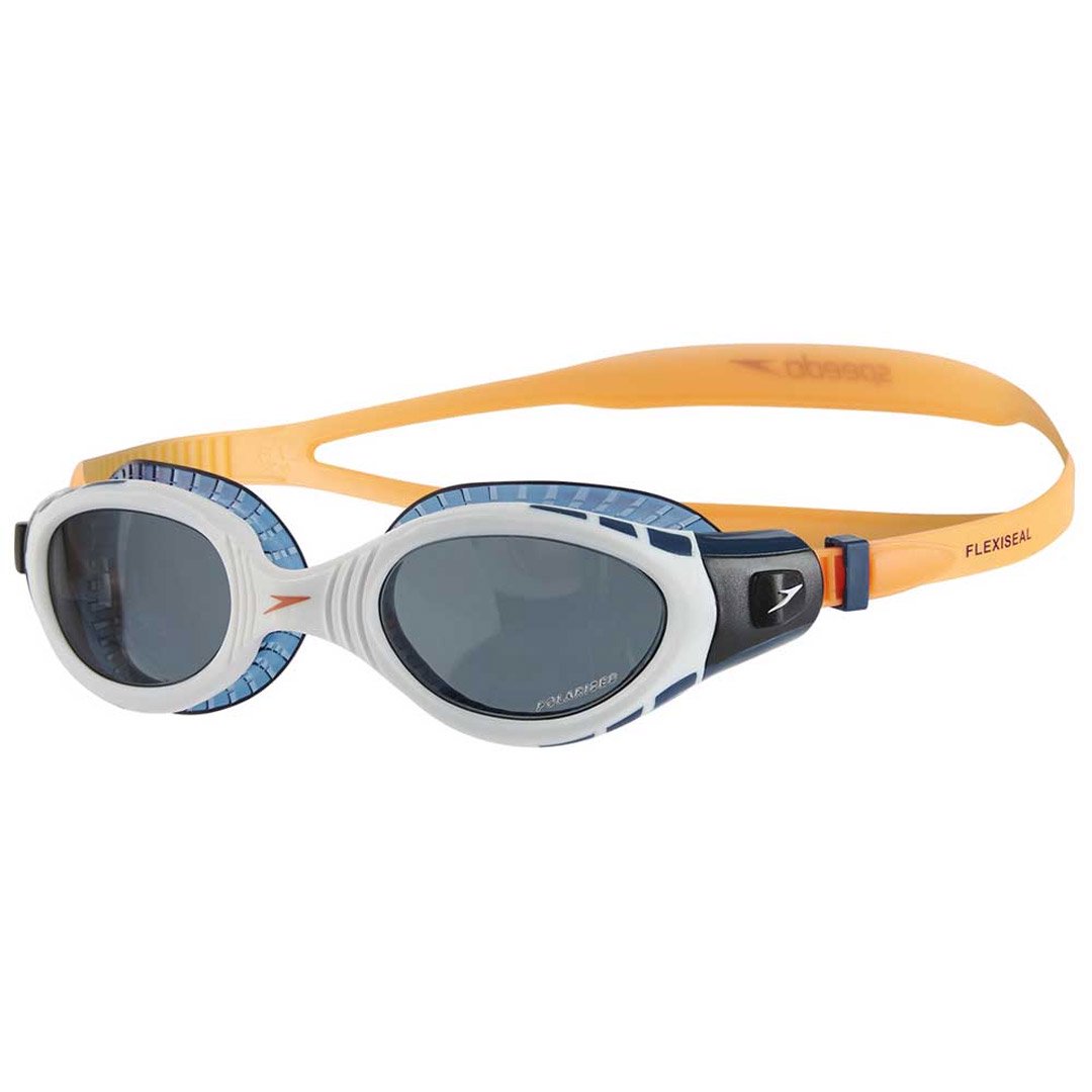 Очки для плавания Speedo Futura Biofuse orange smoke серо-оранжевые