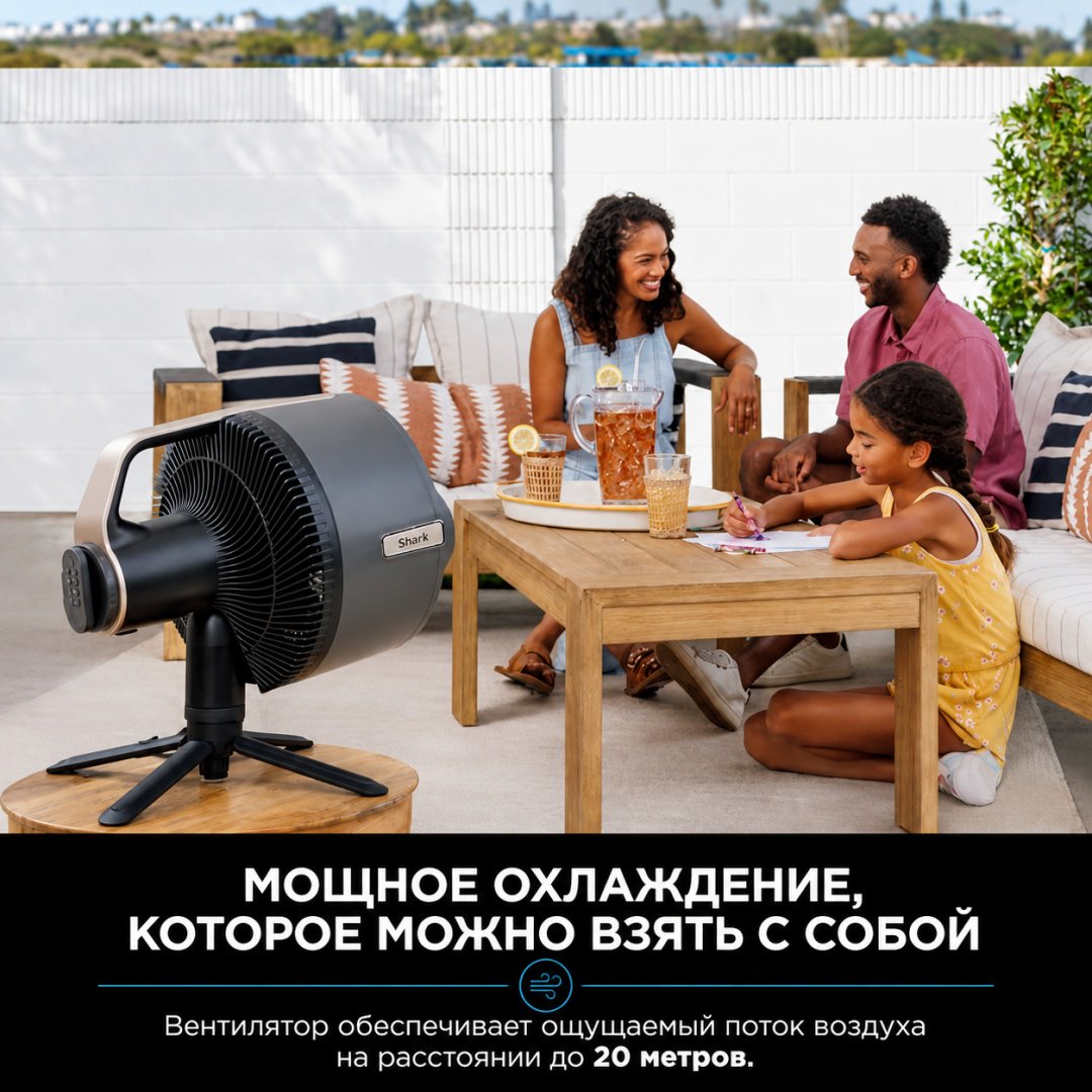 Вентилятор Shark FA300EU серый купить,144609