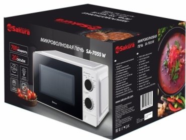 Микроволновая печь SAKURA SA-7055W белый