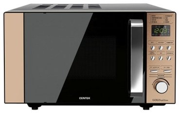 Микроволновая печь CENTEK CT-1574 черный-золотистый