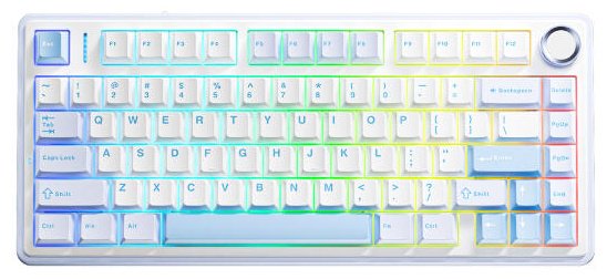 Клавиатура AULA AULA F75 Blue-white-purple F75 I/V BWP фиолетовый купить,NaN