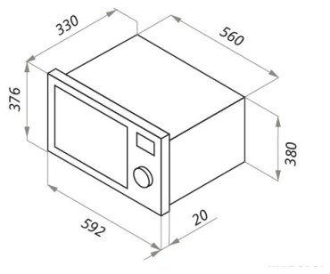 Микроволновая печь MAUNFELD JBMO.20.5GRIB бежевый